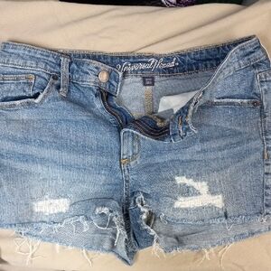 Universal Thread Women's Distressed Light Blue Jean Shorts